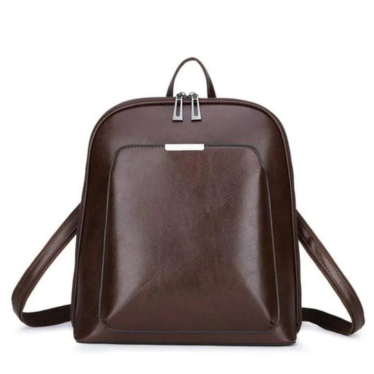 Alice - Classic Flare Leather Backpack