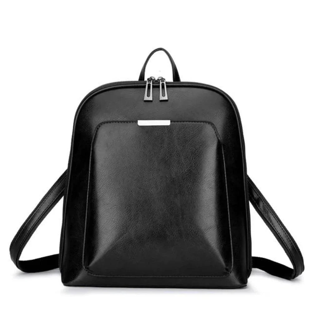 Alice - Classic Flare Leather Backpack