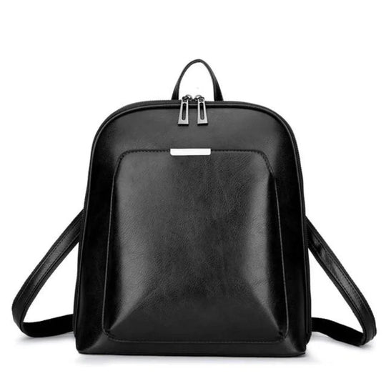 Alice - Classic Flare Leather Backpack