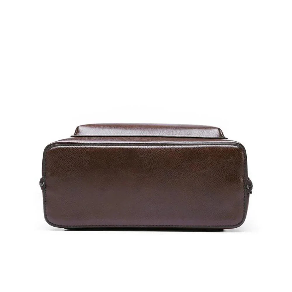 Alice - Classic Flare Leather Backpack