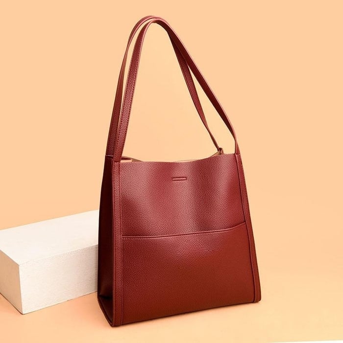 Frances - Luxurious Leather Tote Bag