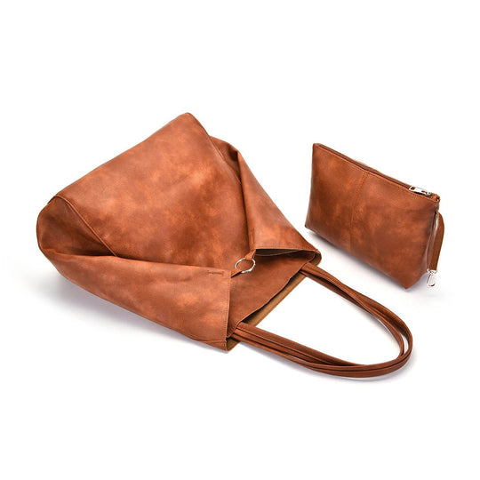 Therese - Retro Radiance Leather Tote Bag