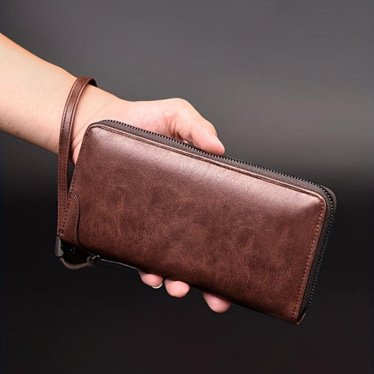 Hazel - Retro Elegance Leather Clutch