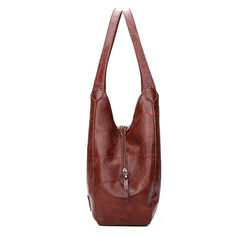 Madeline - Regal Charm Leather Tote Bag