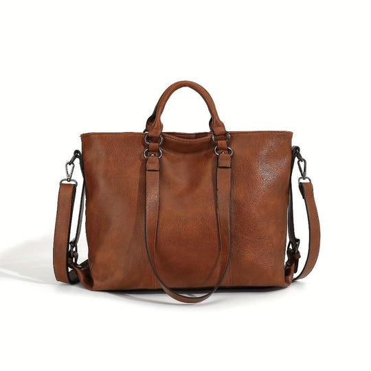 Doris - Classic Elegance Leather Tote Bag