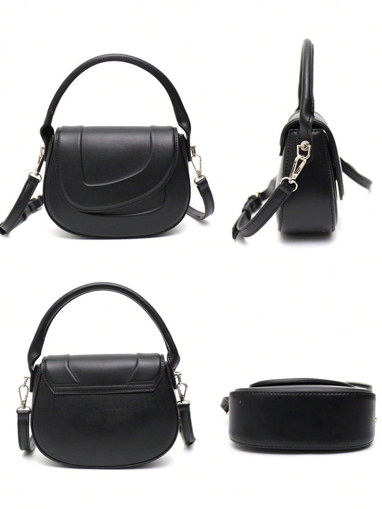 Charlotte - Statement Leather Saddle Bag