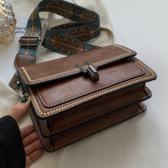 Layla - Elegant Retro Leather Crossbody Bag