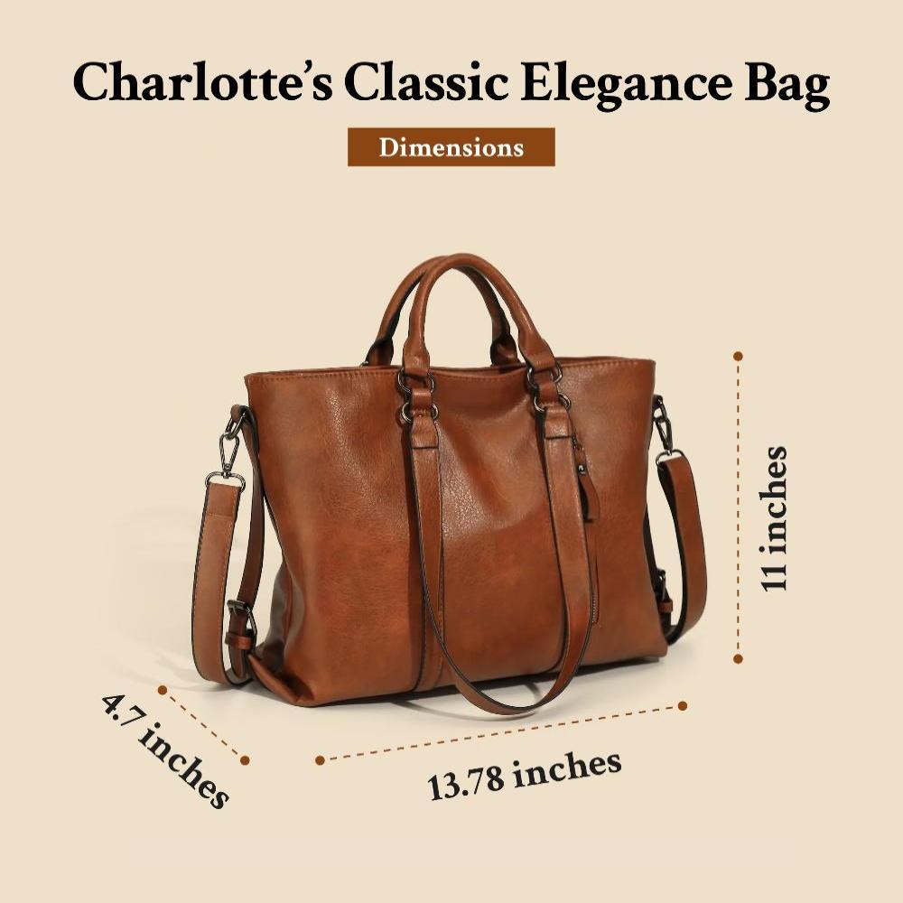 Doris - Classic Elegance Leather Tote Bag
