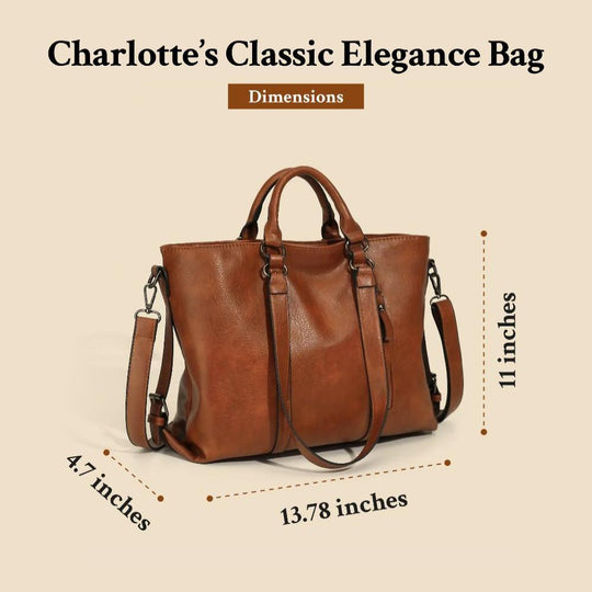 Doris - Classic Elegance Leather Tote Bag