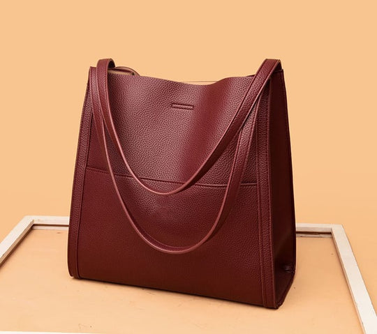 Frances - Luxurious Leather Tote Bag