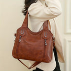 Lily - Retro Tote Leather Shoulder Bag