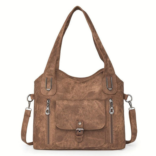 Irene - Vintage Charm Leather Shoulder Bag