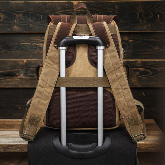 Nancy - Classic Voyager Suede Leather Backpack