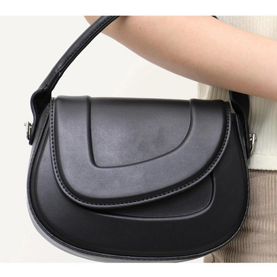 Charlotte - Statement Leather Saddle Bag