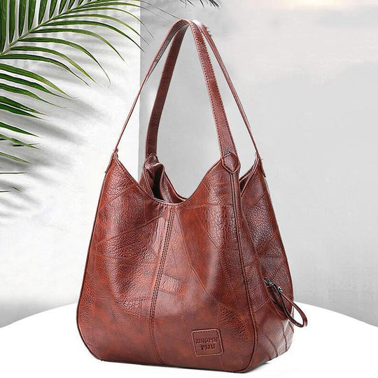 Madeline - Regal Charm Leather Tote Bag