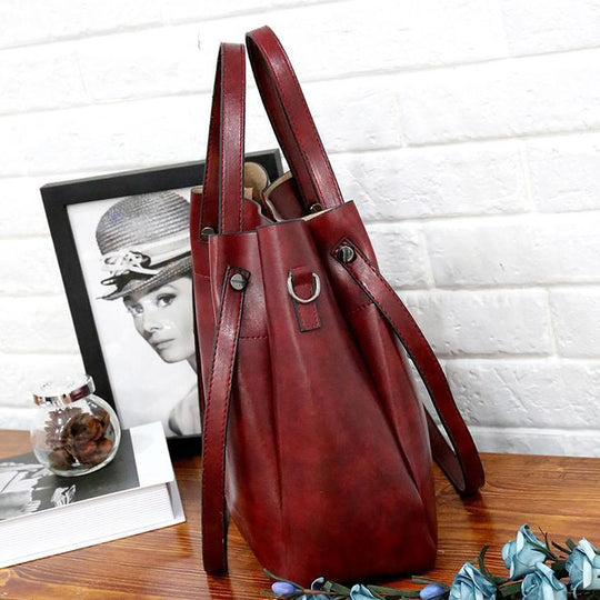 Riley - Vintage Soft 4-Piece Leather Bag Set