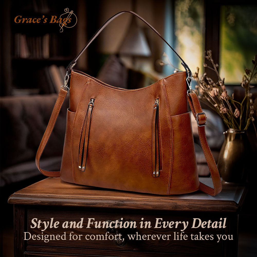 Olivia - Luxurious Elegance Leather Shoulder Bag