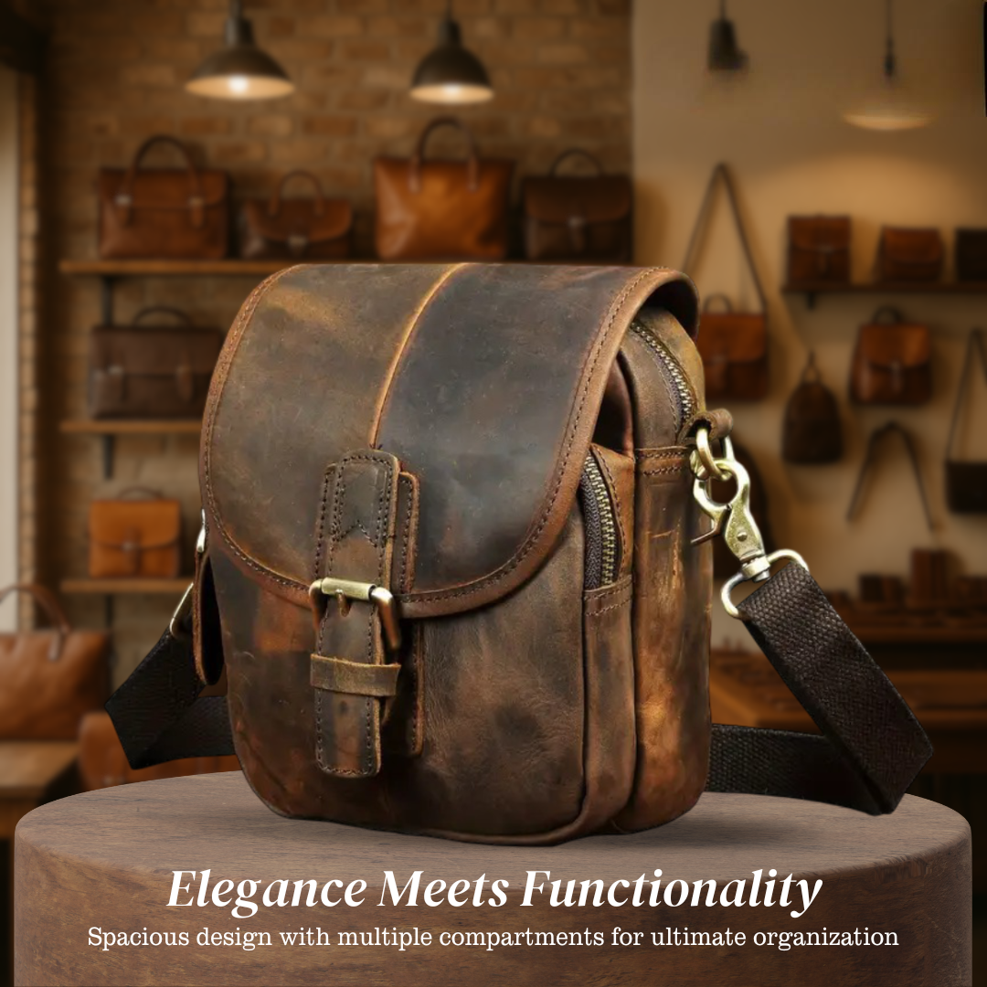 Ruth - Compact Sovereign Leather Crossbody Bag