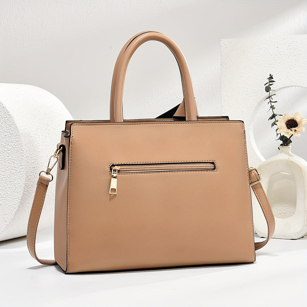 Riley - Chic Leather 3-Piece Leather Bag Set