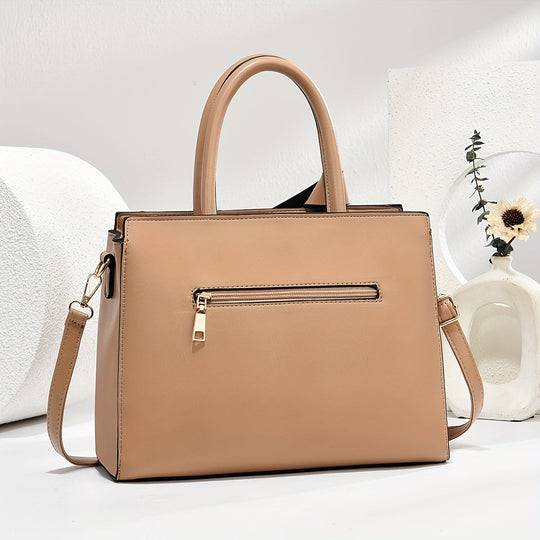 Riley - Chic Leather 3-Piece Leather Bag Set