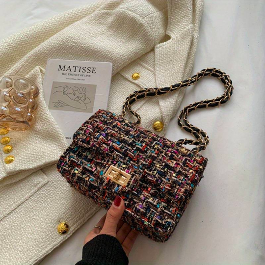 Madison - Parisian Tweed Shoulder Bag