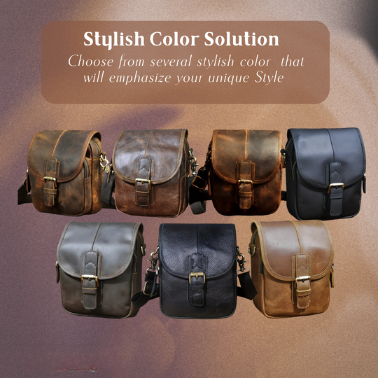 Ruth - Compact Sovereign Leather Crossbody Bag