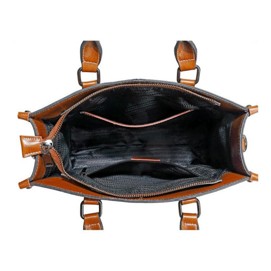 Victoria - Classic Timeless Leather Tote Bag