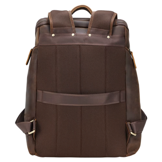 Susan - Classic Charm Leather Laptop Backpack