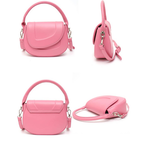 Charlotte - Statement Leather Saddle Bag