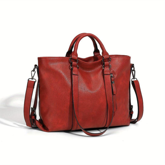 Doris - Classic Elegance Leather Tote Bag