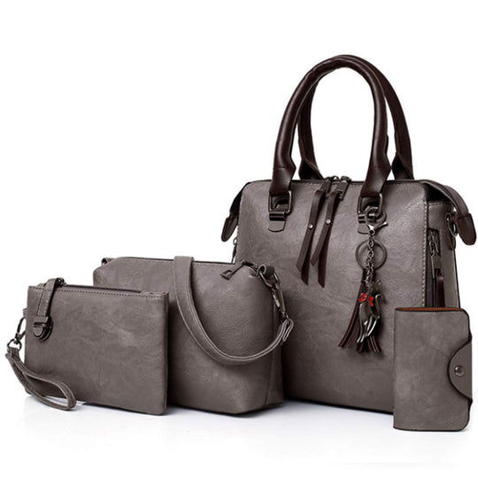 Avery - Essential 4-Piece Leather Bag Set