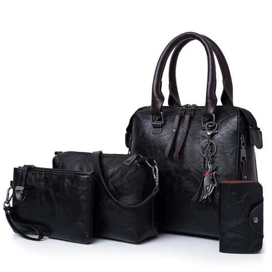 Avery - Essential 4-Piece Leather Bag Set