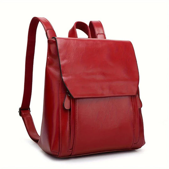 Mary - Stylish Fusion Leather Backpack