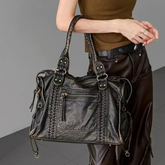 Claudia - Graceful Allure Leather Shoulder Bag