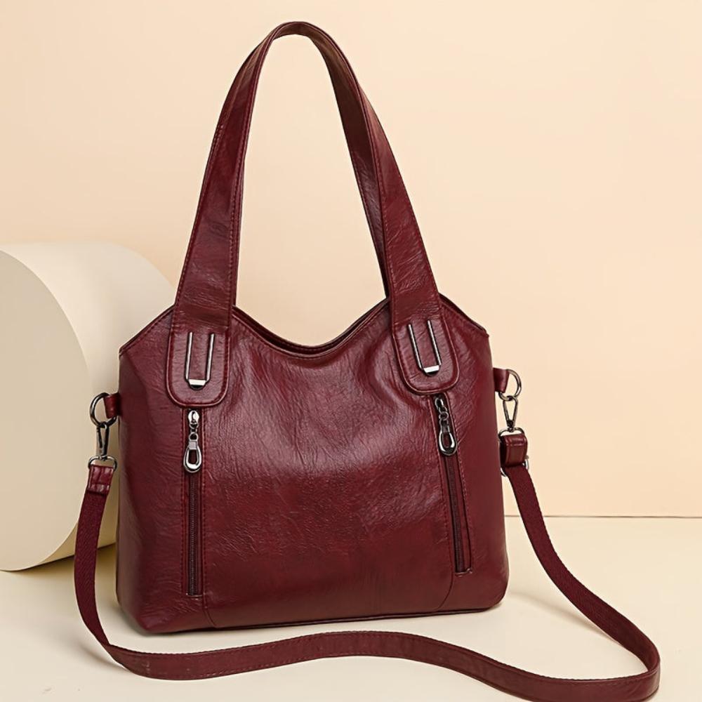 Lily - Retro Tote Leather Shoulder Bag