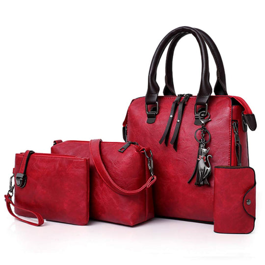 Avery - Essential 4-Piece Leather Bag Set