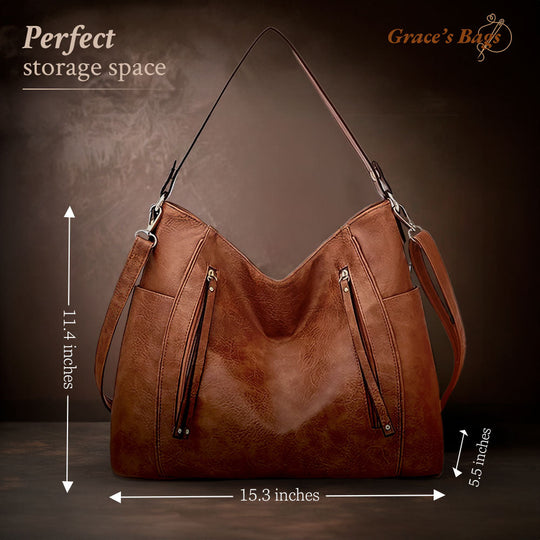 Olivia - Luxurious Elegance Leather Shoulder Bag