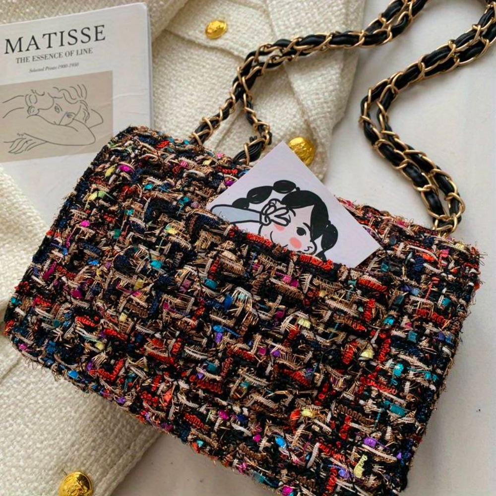 Madison - Parisian Tweed Shoulder Bag