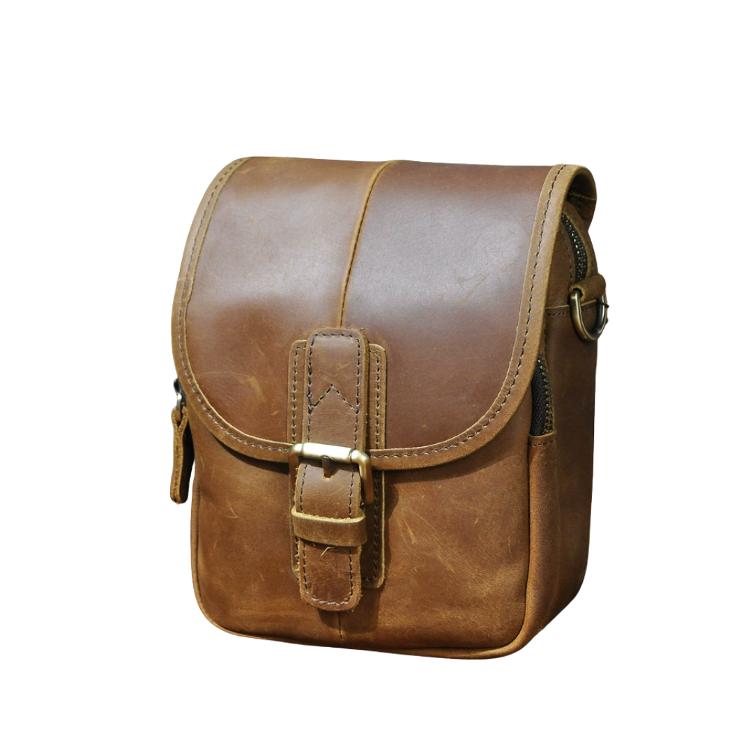 Ruth - Compact Sovereign Leather Crossbody Bag