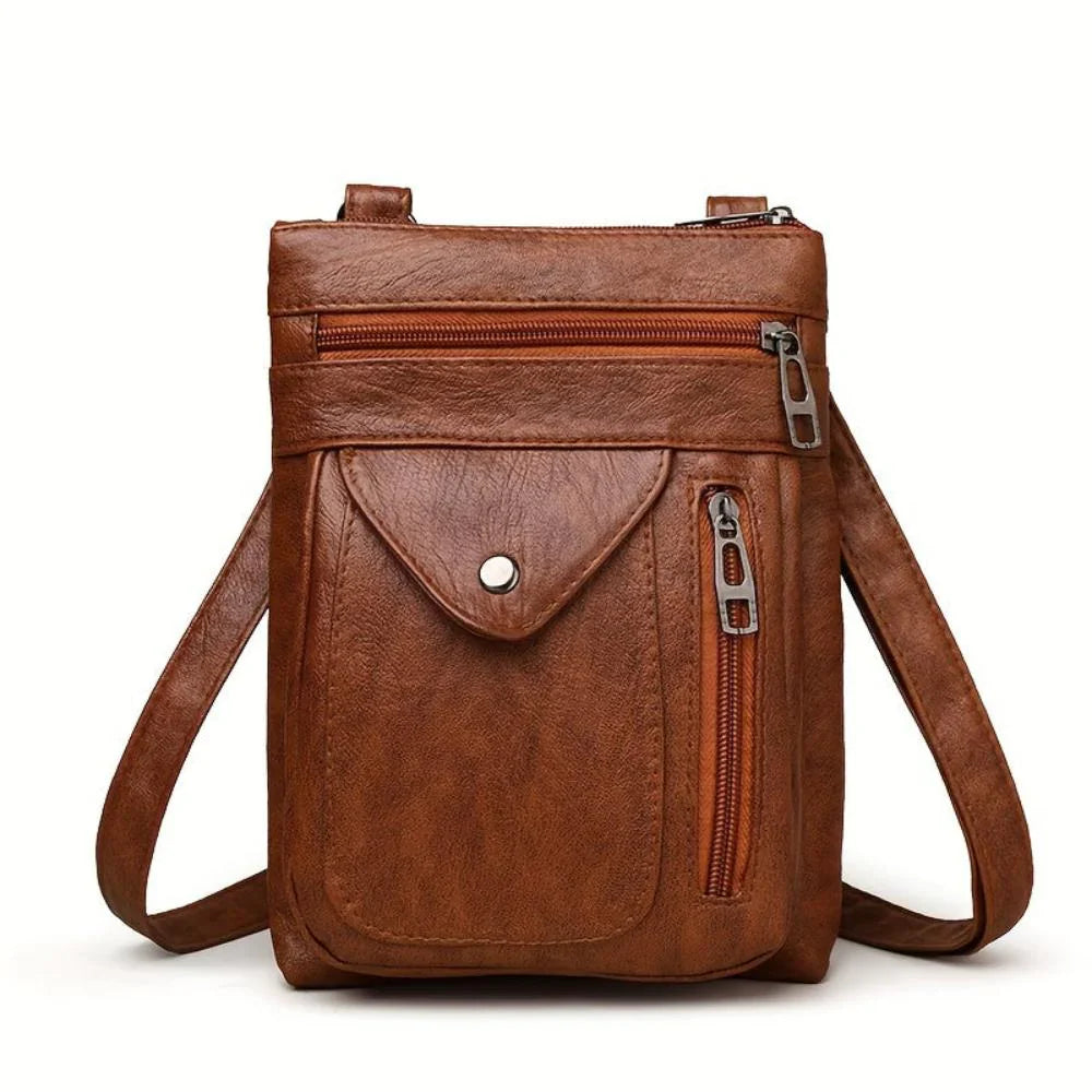 Martha - Classic Vintage Leather Crossbody Bag