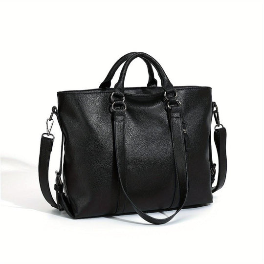 Doris - Classic Elegance Leather Tote Bag
