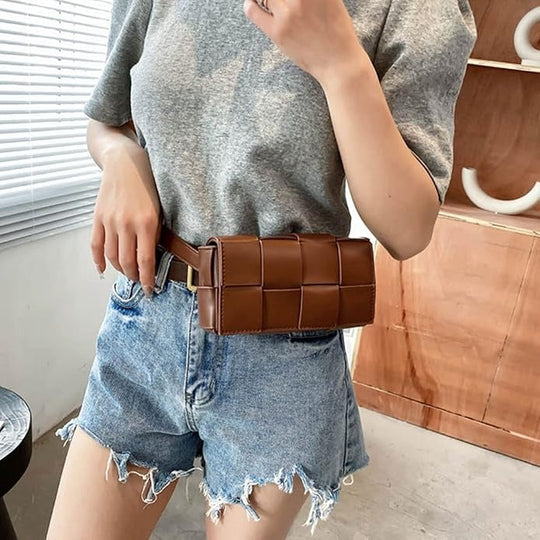 Alyssa - Stylish Charm Leather Belt Bag