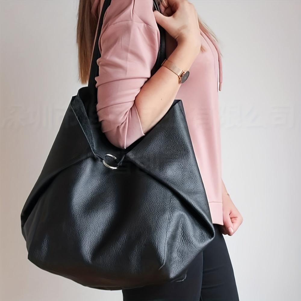 Therese - Retro Radiance Leather Tote Bag