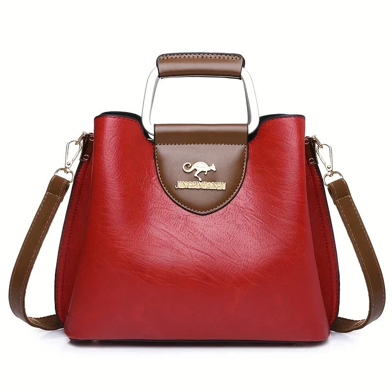 Isabella - Chic Leather Bucket Bag