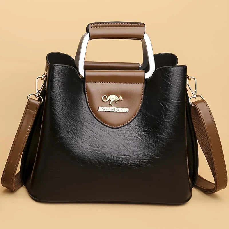 Isabella - Chic Leather Bucket Bag