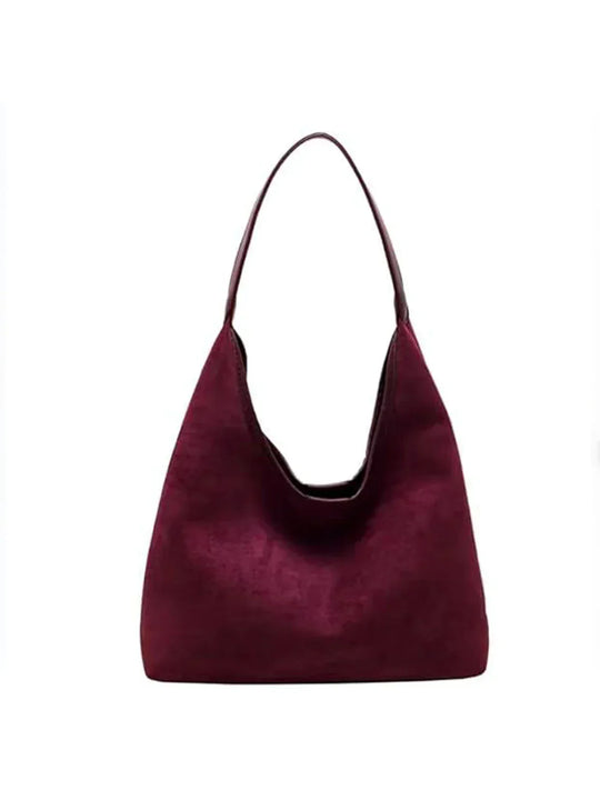 Bernice - Vintage Luxury Suede Leather Handbag