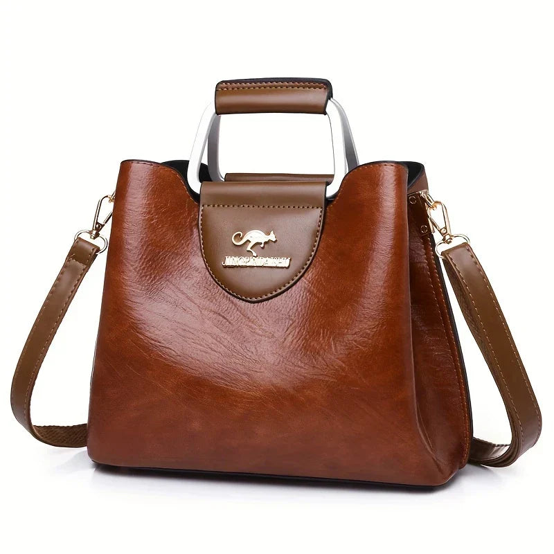 Isabella - Chic Leather Bucket Bag