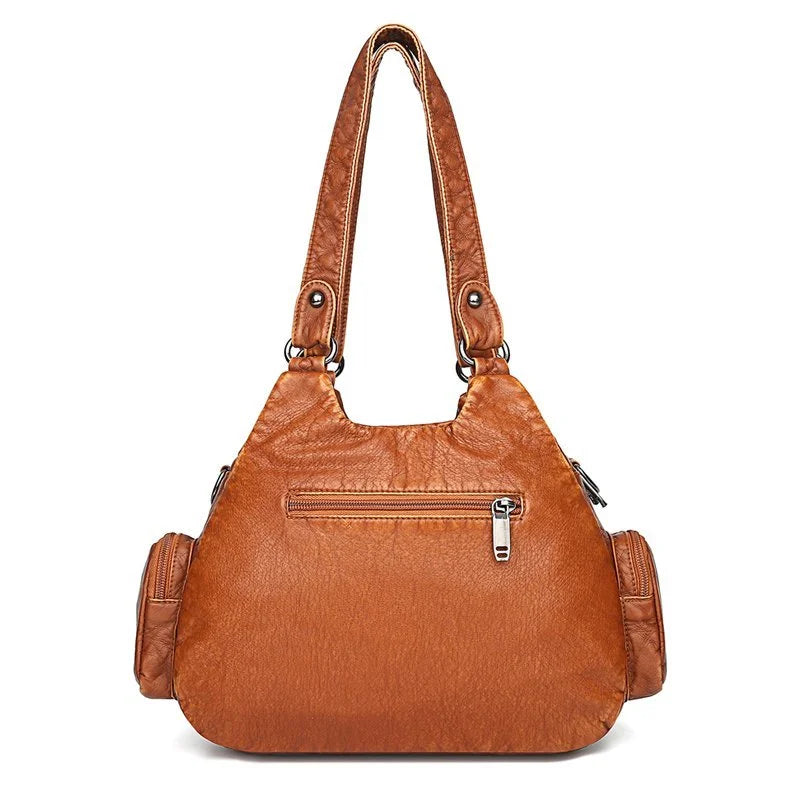 Laura - Classic Vintage Leather Messenger Bag