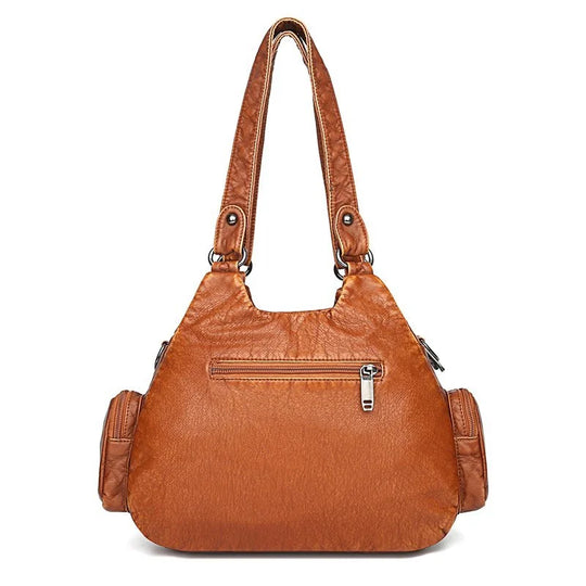 Laura - Classic Vintage Leather Messenger Bag