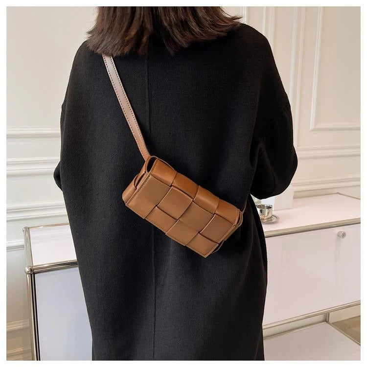 Alyssa - Stylish Charm Leather Belt Bag